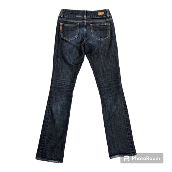 Paige Hidden Hills Boot Cut Dark Wash Jeans Women's Size 26 - Picture 3 of 8
